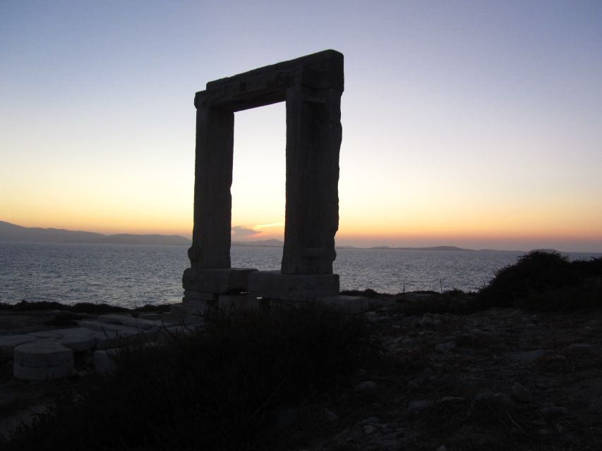 Naxos Castle Walking Tour and Sunset at the Portara - Meeting at Kiriakos Tziblakis Local Products and getting oriented fast