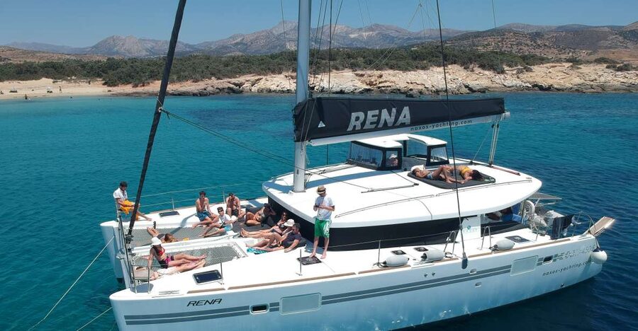 Naxos: Catamaran Cruise with Swim Stops, Food, and Drinks - Food and Drinks: Coffee, Cake, Fruit Salad, and a Traditional Lunch