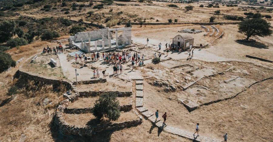 Naxos: Highlights Bus Tour with Free Time for Lunch and Swim - Demeter’s Temple and the myth of Naxos, with a smart timing quirk
