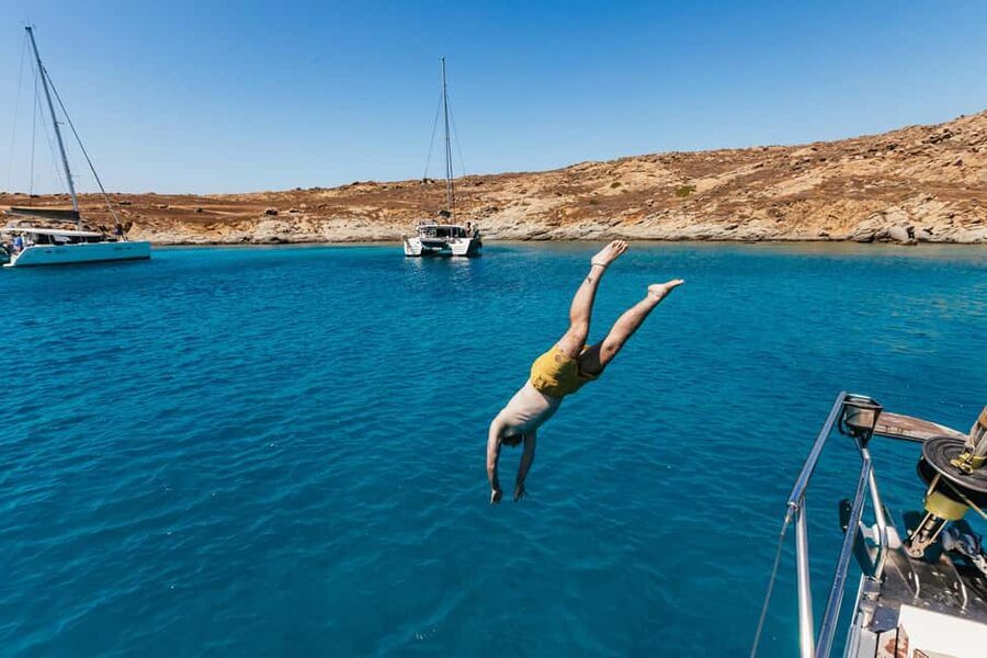 Naxos: Sailing Cruise with Lunch & Drinks - Swim and snorkel stops: what makes the water time special