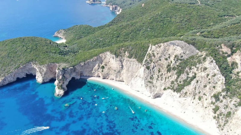 Paleokastritsa: Paradise, Yali Beach & Blue Caves Boat Tour - Inside the 175hp speedboat experience: comfort, speed, and cave positioning