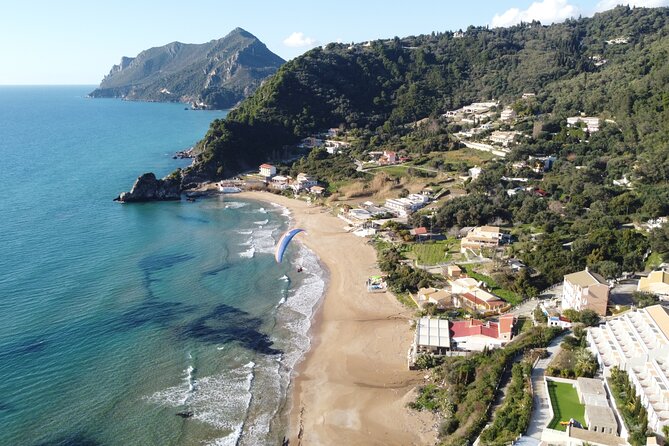 Paragliding Tandem Flight in Corfu - Going Over Pelekas, Kaiser’s Throne, and Kontogialos