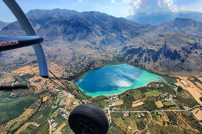 Paragliding Tours in Crete - Comfort in the Trike Seat: Relaxed Body Position, Real Views