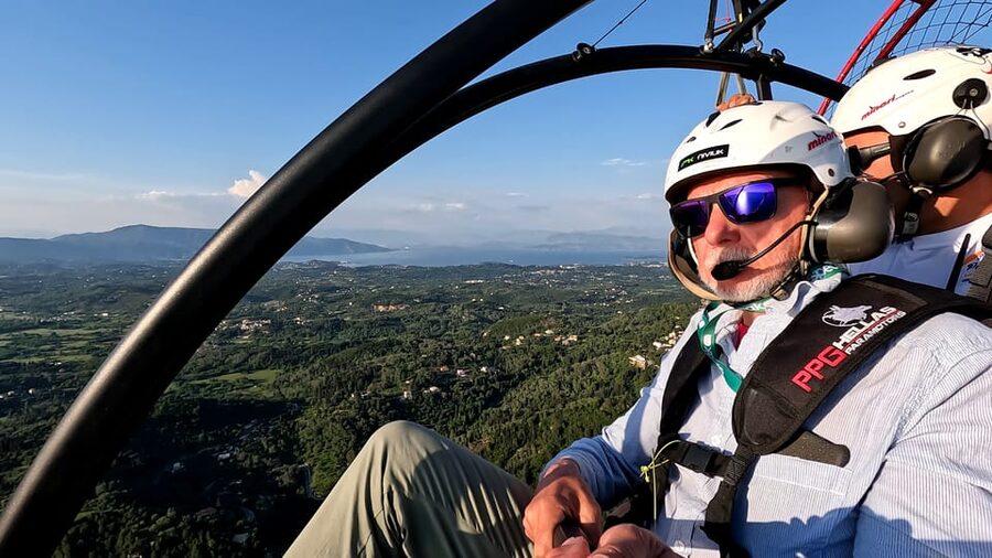 Paratrike Flight over Corfu's West Coast - The Adrenaline Landing: Safely Back on the Ground