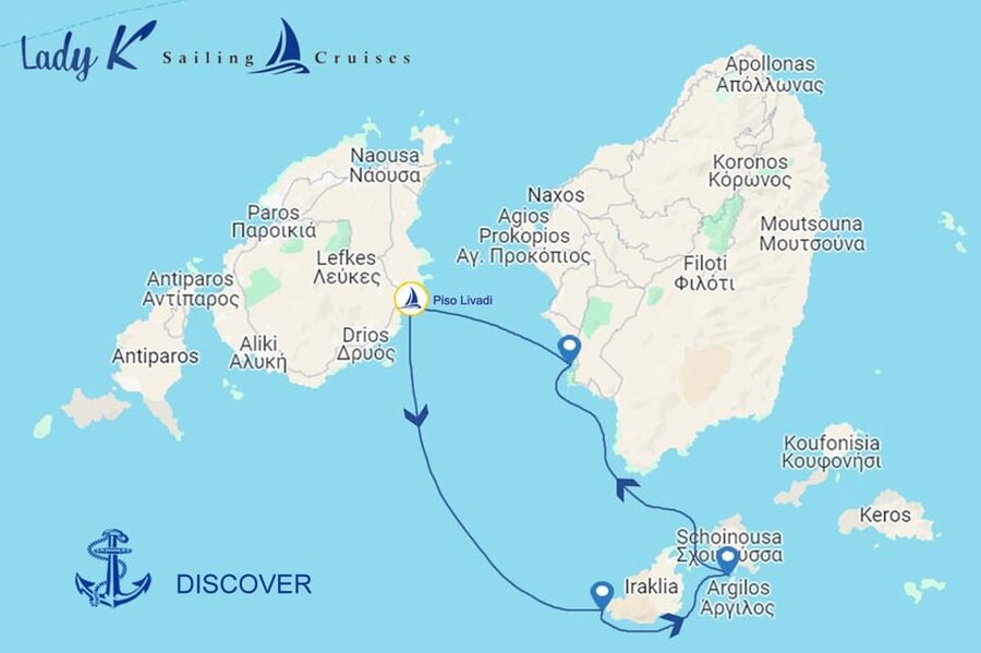 Paros: Iraklia, Schinoussa, & Naxos Sailing Tour with Lunch - Getting on Board at Piso Livadi, Lady K Sailing Cruises