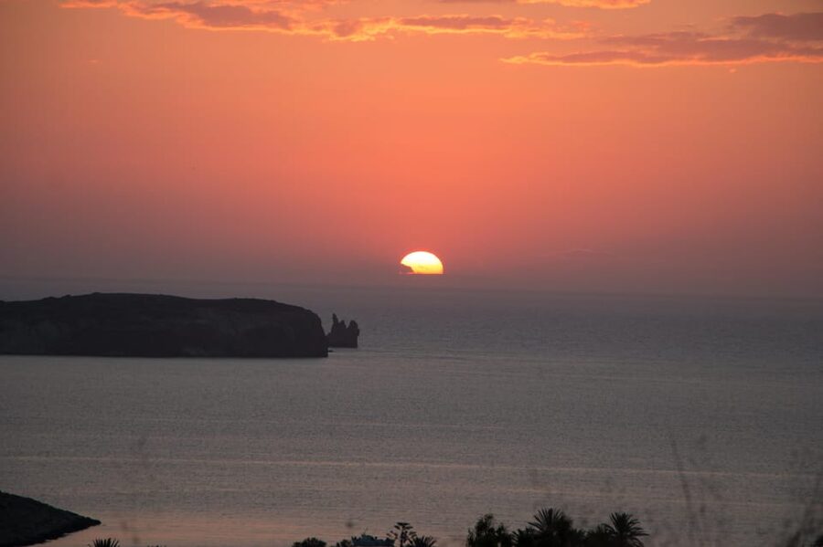 Paros: Sunset Boat Trip with Soft Drinks and Local Wine - The snack setup: local wine, prosecco, cheese, and fruit