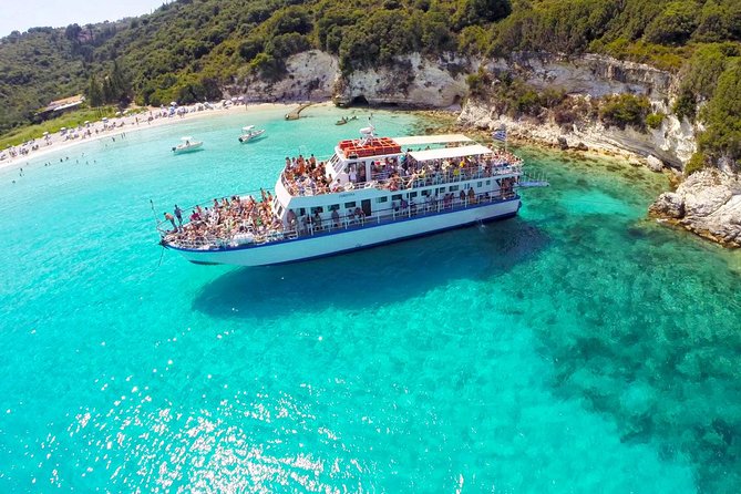 Paxos Antipaxos Blue Caves (Lakka Village) from Corfu - Paxos Blue Caves: Ipapanti and Ahai in bright, narrow-water style