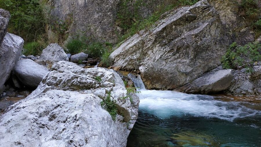 Pieria: Guided Hiking Tour in Enipeas Gorge of Mount Olympus - Twin Waterfalls and a Cave: The Middle-to-Late Stretch