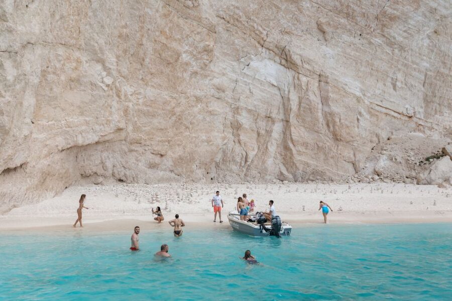 Porto Vromi: Shipwreck, Caves, & White Beach Swimming Cruise - Navagio Shipwreck Beach and the MV Panagiotis story