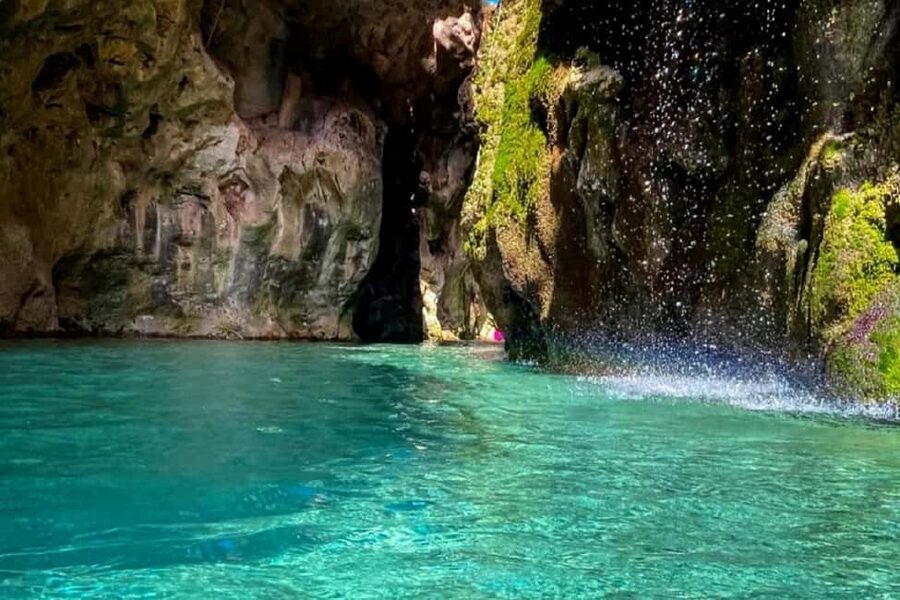 Private Jeep Tour: Kourtaliotiko Gorge, Preveli & Spili Village - Kourtaliotiko Gorge: the falls walk, steps, and your best swimming game plan
