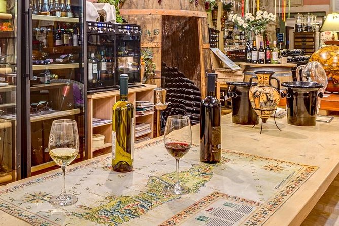PRIVATE Walking Tour with Lunch and Wine Tasting by a Sommelier - Profiti Ilia café stop: coffee, herbal tea, and sea views