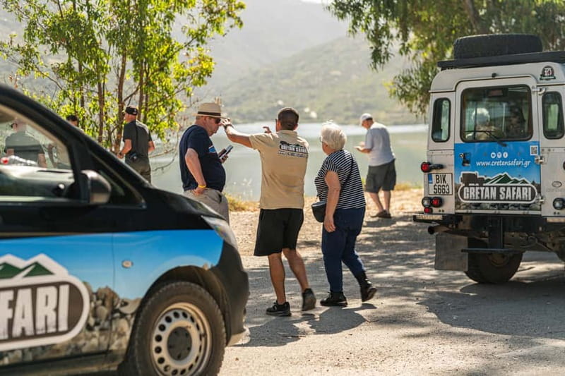 Rethymno: Full-Day Land Rover Safari to Preveli - Preveli Beach swim: palms, river setting, and a time limit