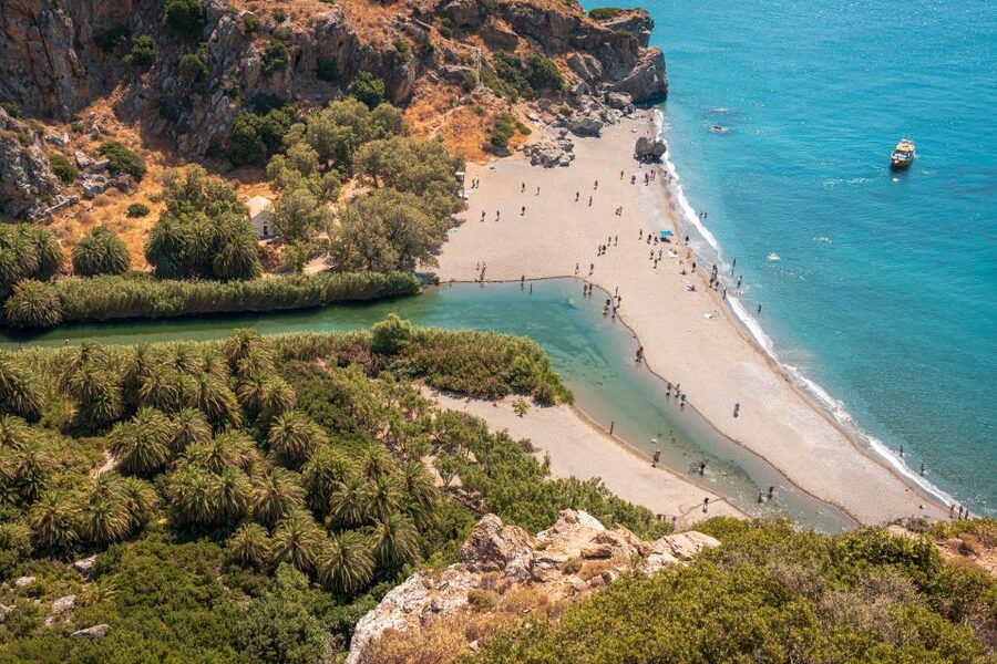 Rethymno: Preveli Beach Damnoni Beach Kourtaliotiko Day Trip - Damnoni Beach: Coffee, Simple Shops, and a Calm Swim Break