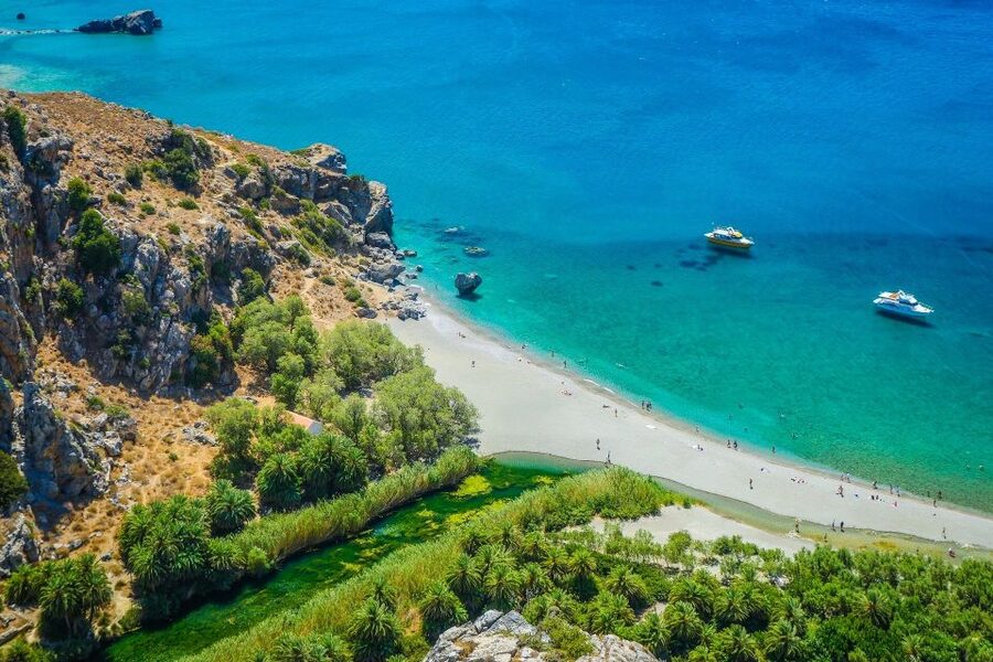 Rethymno: Preveli Beach Damnoni Beach Kourtaliotiko Day Trip - Preveli Palm Beach: The River That Makes This Beach Different