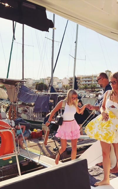 Rethymno: Sunset Catamaran Cruise - Sushi & Open Bar - How the catamaran ride feels once you’re cruising