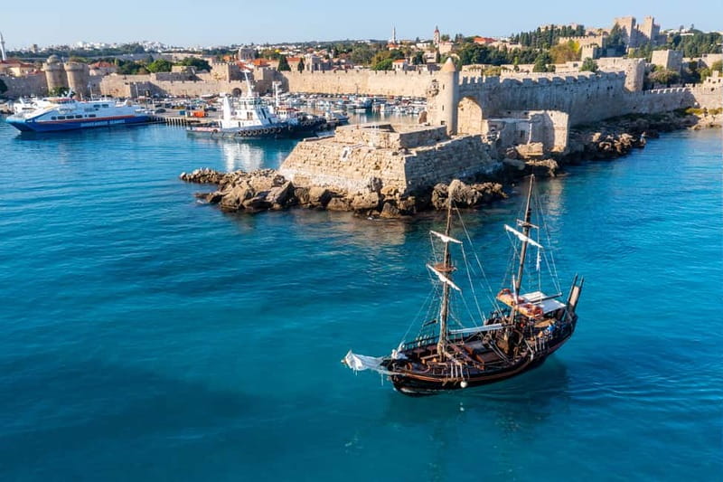 Rhodes:1-hour Sightseeing Day Cruise on an 18th-Century Boat - Ancient Port and the medieval city: why sea level changes everything