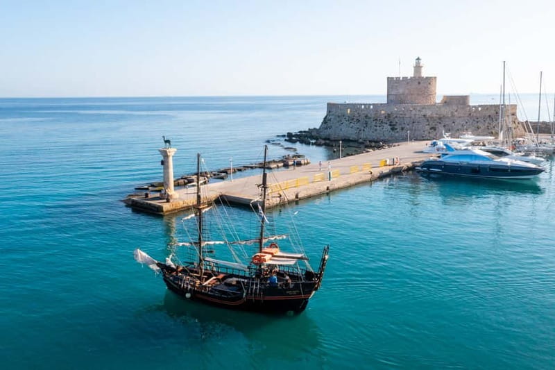 Rhodes:1-hour Sightseeing Day Cruise on an 18th-Century Boat - Onboard vibe: calm ride, music, and small comforts