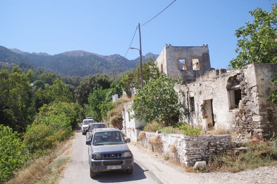 Rhodes: 4x4 Self-Drive Jeep Tour with Pickup in the North - Seven Springs Valley and the narrow tunnel walk