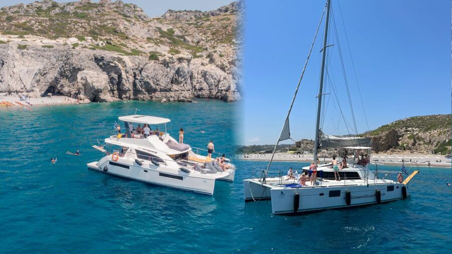 Rhodes: All-Inclusive Catamaran Cruise with Lunch and Drinks - The onboard setup: space, toilets, showers, and gear that reduces friction