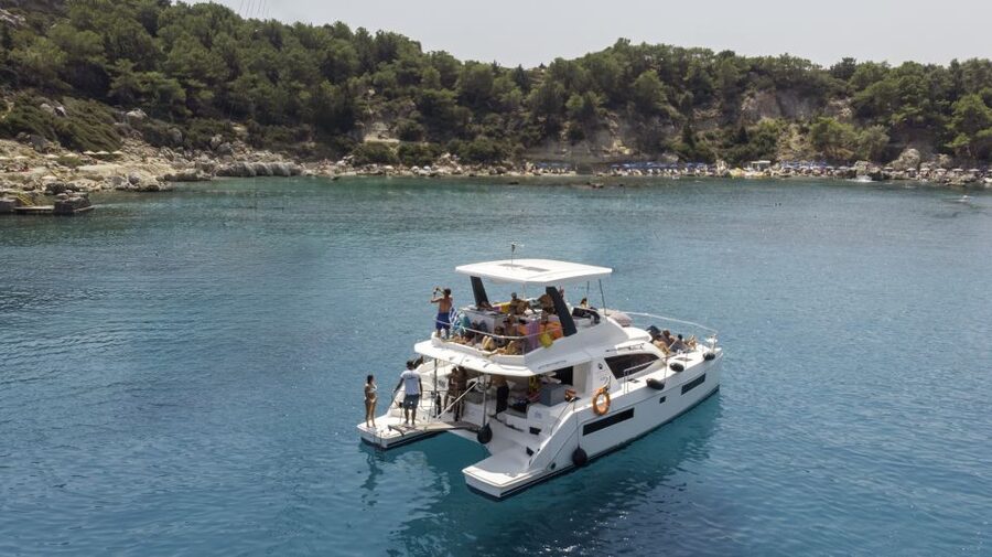 Rhodes: All-Inclusive Catamaran Cruise with Lunch and Drinks - Sailing catamaran vs power catamaran: decide based on your favorite stops