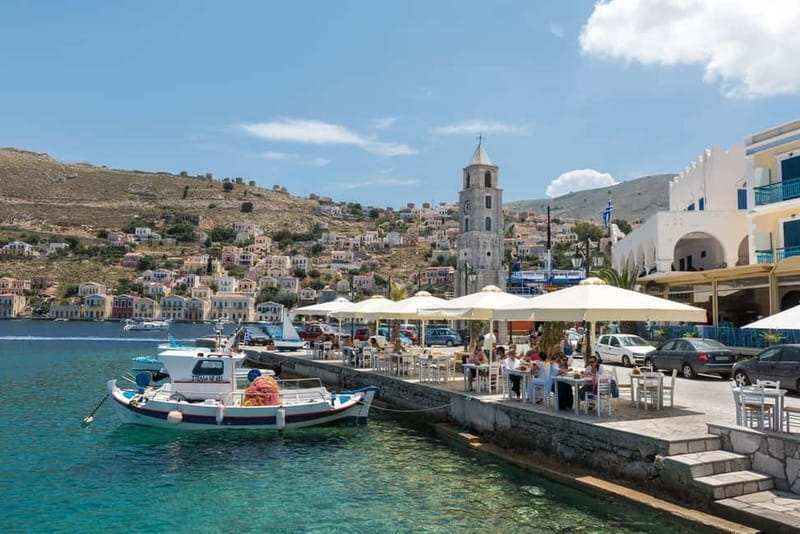 Rhodes: Cruise to Symi & St George's Bay with Hotel Transfer - Symi in three hours: pastel harbor views and a shrimp lunch plan