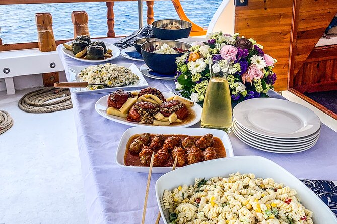 Rhodes Day Cruise (with lunch & unlimited drinks) 5,5 Hours - Lunch, drinks, and onboard comfort: the all-inclusive part that actually matters