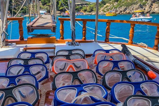 Rhodes Day Cruise (with lunch & unlimited drinks) 5,5 Hours - Snorkeling gear, water safety, and what you might still want to add