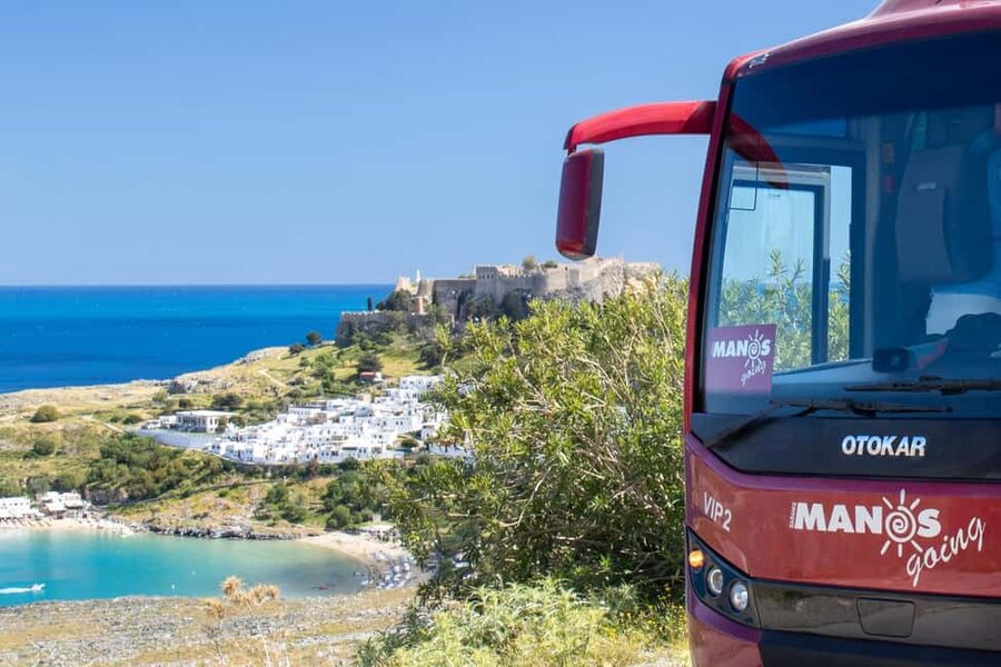 Rhodes: Easy Morning Transfer to Lindos & 4 Hours Free Time - Manos Going pickup flow from Rhodes: easy enough for a morning win