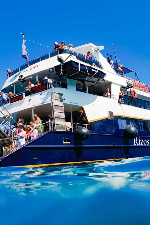 Rhodes: Lindos Cruise with 2 Swim Stops - Anthony Quinn Bay Swim Stop, Emerald Water With a Built-In Break