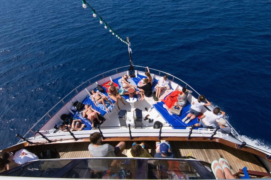 Rhodes: Lindos Cruise with 2 Swim Stops - Mandraki Port Check-In, and Finding the Right Boat Fast