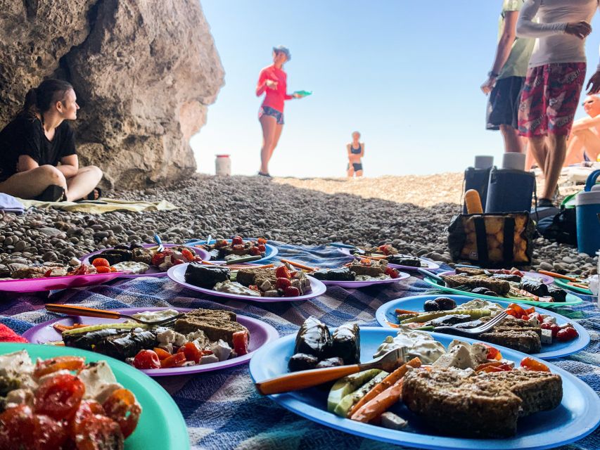 Rhodes: Pirates' Route Sea Kayaking Tour - The homemade Greek picnic: the best kind of lunch break
