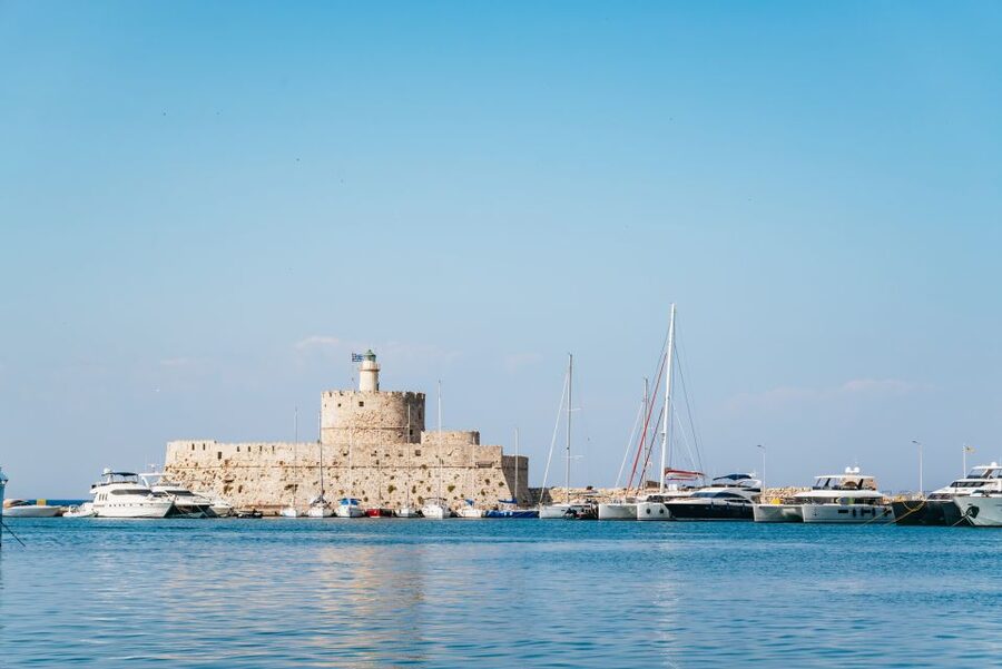 Rhodes: Sunset Catamaran Cruise with Dinner Buffet & Drinks - The return sail and the Rhodes sunset deck moment