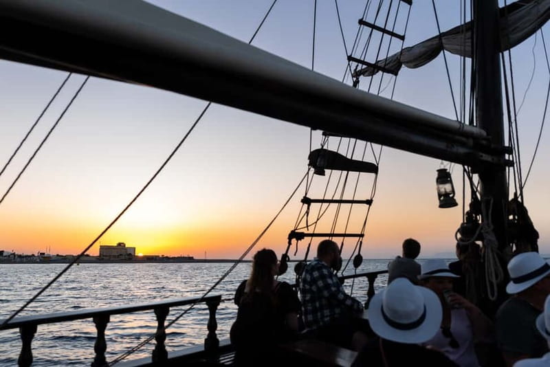 Rhodes: Sunset Cruise 1 hour on an 18th-Century Boat - Queen Christine: a historic-style boat, cozy size, and real-world comfort