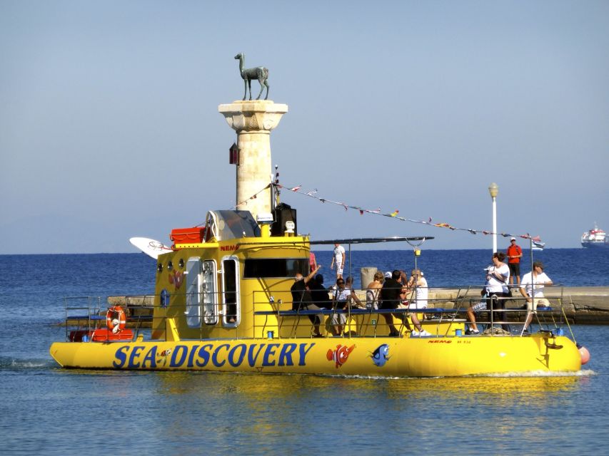 Rhodes Town: Yellow Submarine Cruise with Underwater Views - Key things to know before you go