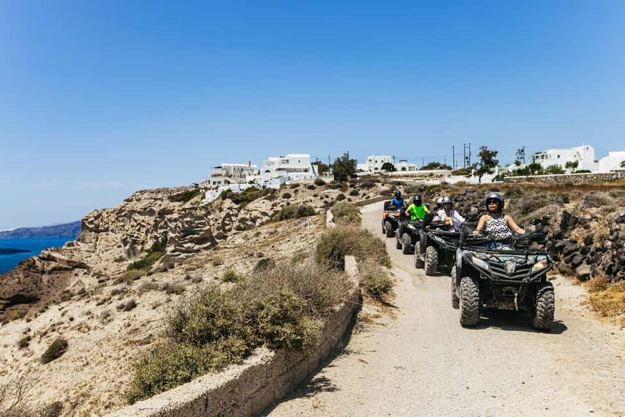 Santorini: ATV Quad Bike Tour with Lunch and Pickup - Emporio Windmills and Village Streets: Santorini’s Off-Main Energy