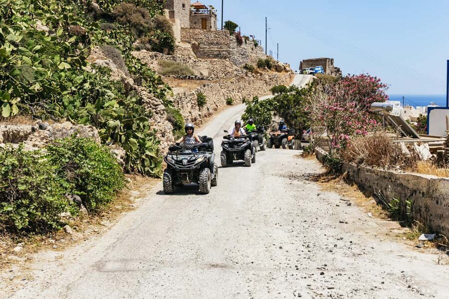 Santorini: ATV Quad Bike Tour with Lunch and Pickup - Fira Pickup at 12:00, Plus License and Deposit Reality