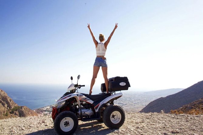 Santorini ATV-Quad Experience: Off-Road Adventure & Hotel Pickup - Castelli of Emporio: walking the labyrinth streets off the ATV