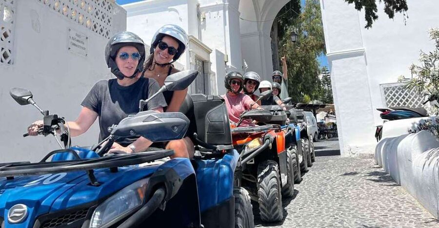 Santorini: ATV-Quad Experience Tour + Transportation - The ATV setup: training, helmets, and getting comfortable fast