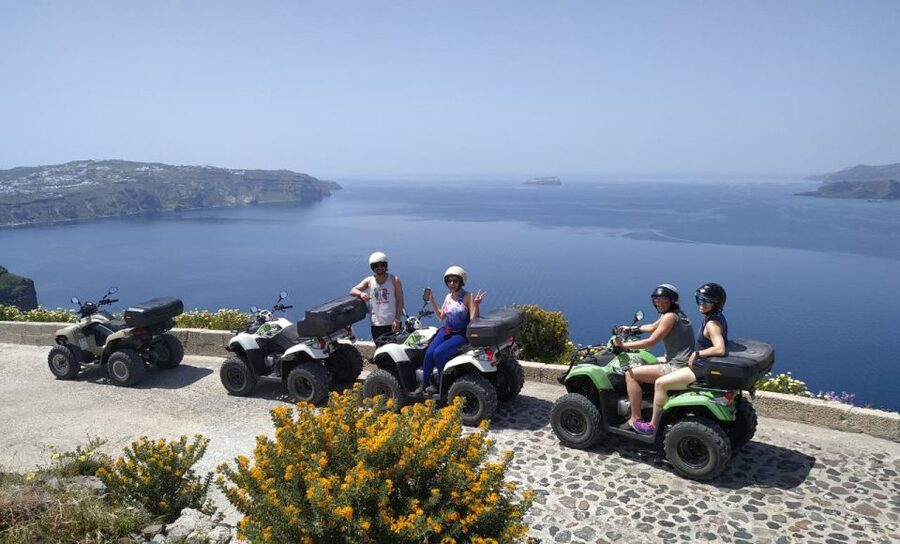 Santorini: ATV-Quad Experience Tour + Transportation - Windmills, vineyards, and Megalochori: where the pace slows just enough
