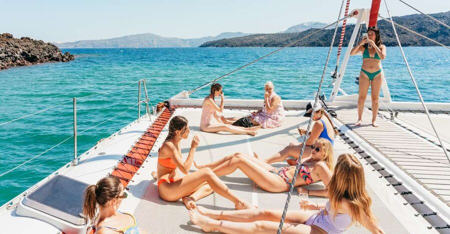Santorini: Catamaran Tour with BBQ Dinner, Drinks, and Music - Booking sanity check: what this Santorini catamaran trip really is