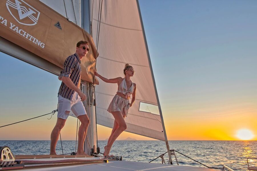 Santorini Gold Catamaran Cruise with Snorkel, BBQ & Open Bar - What’s Included, and Why Those Details Matter on a Catamaran Day