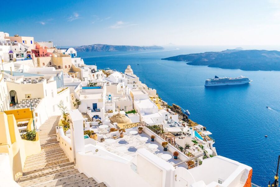 Santorini: Guided Island Day Trip with Beach Visit - Prophet Elias Monastery and Pyrgos village: the view opener