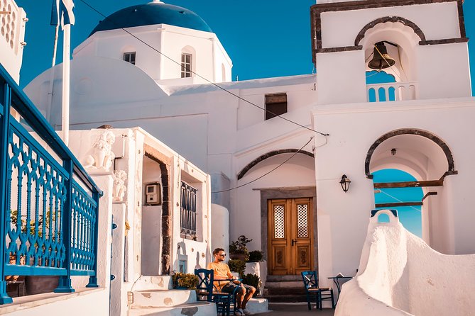 Santorini Highlights Small-Group Tour with Wine Tasting option - Prophet Elias Monastery: quick stop, big view payoff