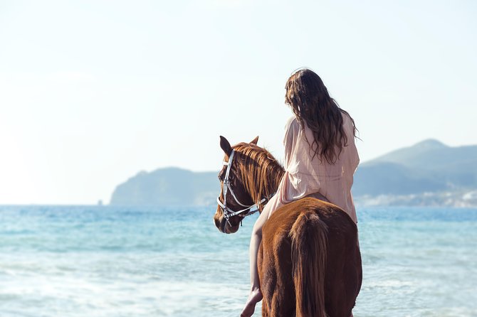 Santorini Horse Riding to Black Sandy Beach - Key highlights you’ll feel right away