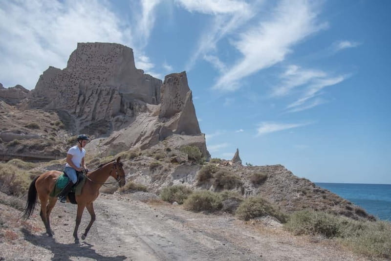 Santorini: Horse Riding Trip to Black Sandy Beach - Key reasons this Santorini black-sand horseback trip works