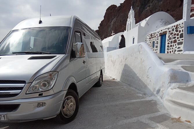 Santorini Must-See Highlights: Private Shore Tour - Red Beach lava cliffs and the Pompeii of the Aegean detour