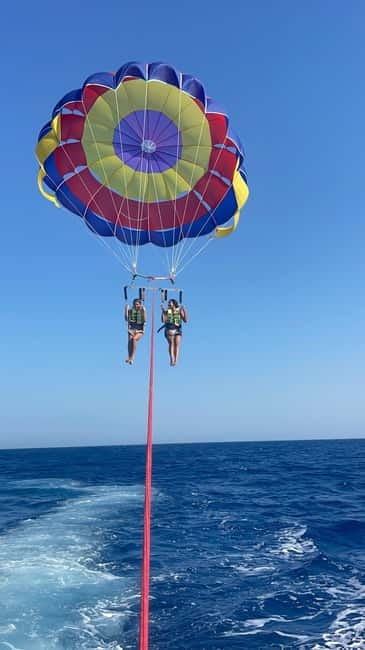 Santorini: Parasailing ExperiencePerissa,Perivolos,St.George - What 350 Feet Up Actually Gives You in Santorini