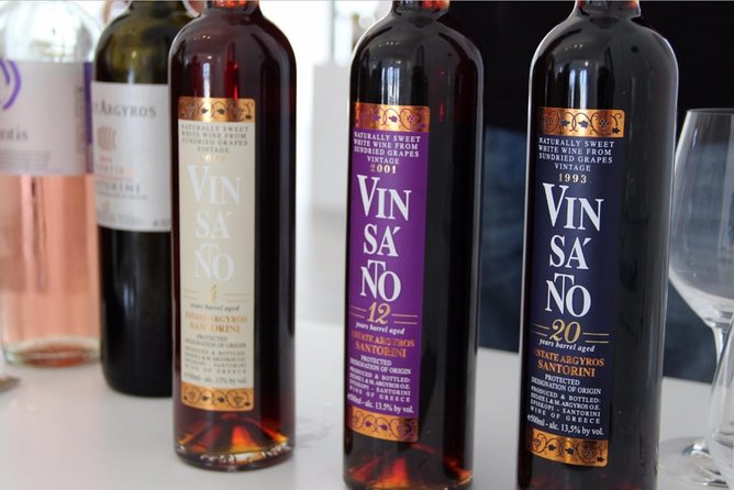 Santorini Private Driver: Explore Santorini - Port & Hotel Pickup - Wine stop choices: Estate Argyros style tasting and how to pick what fits