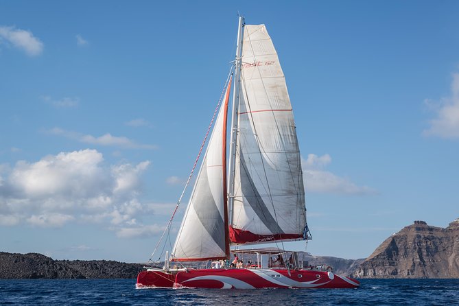 Santorini Sailing Dream Catcher with BBQ Lunch and Drinks - The volcanic islands: Palea Kameni and Nea Kameni hot-springs soak