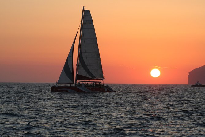 Santorini Sailing Dream Catcher with BBQ Lunch and Drinks - Red Beach and White Beach: the photo spots you can actually swim at